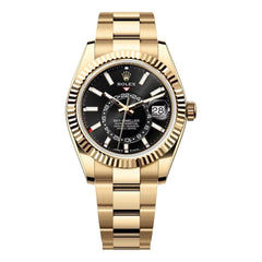 Rolex | Sky-Dweller | 336938-0002 | 42 mm | Yellow gold | Black