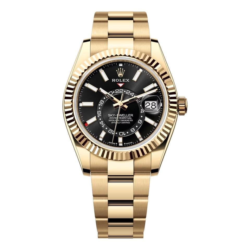 Rolex | Sky-Dweller | 336938-0002 | 42 mm | Yellow gold | Black