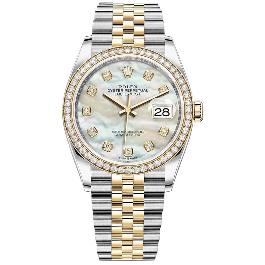 Rolex | Datejust | 126283RBR-0009 | 36 mm | Gold/Steel | Mother of pearl