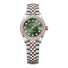 Rolex | Datejust | 279381RBR-0007 | 28 mm | Gold/Steel | Green | Automatic