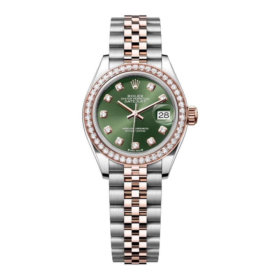 Rolex | Datejust | 279381RBR-0007 | 28 mm | Gold/Steel | Green | Automatic
