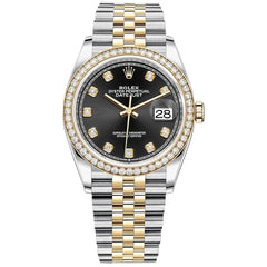 Rolex | Datejust | 126283RBR-0007 | 36 mm | Gold/Steel | Black | Automatic