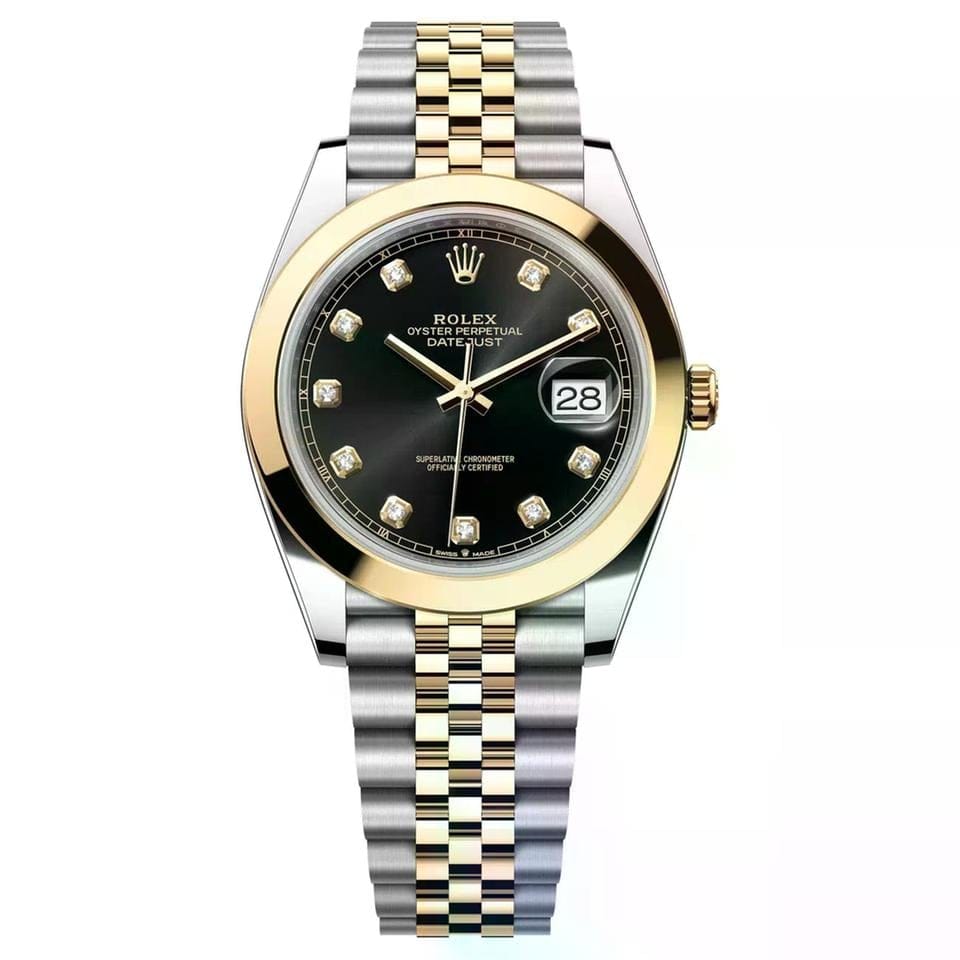 Rolex | Datejust | 126303-0006 | 41 mm | Gold/Steel | Black | Automatic