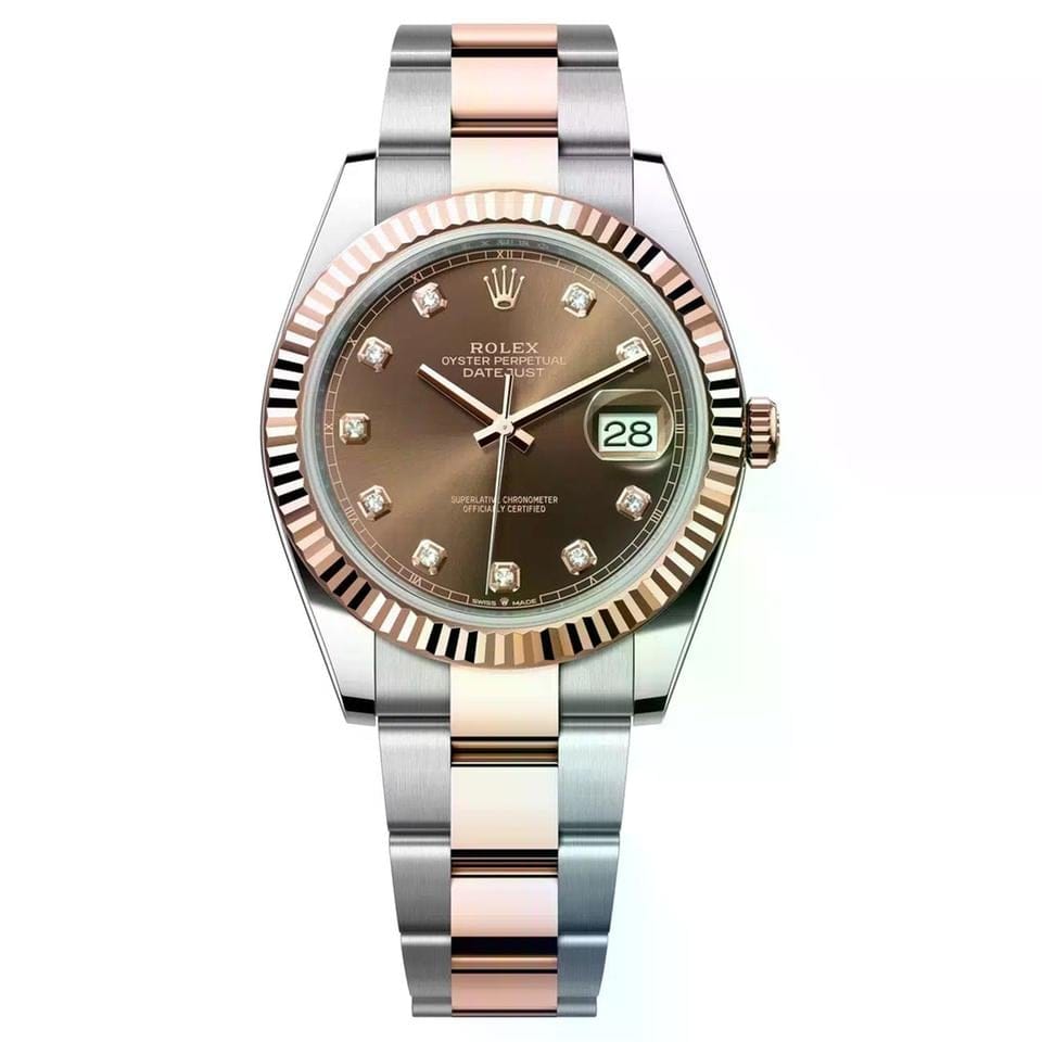 Rolex | Datejust | 126331-0003 | 41 mm | Gold/Steel | Brown