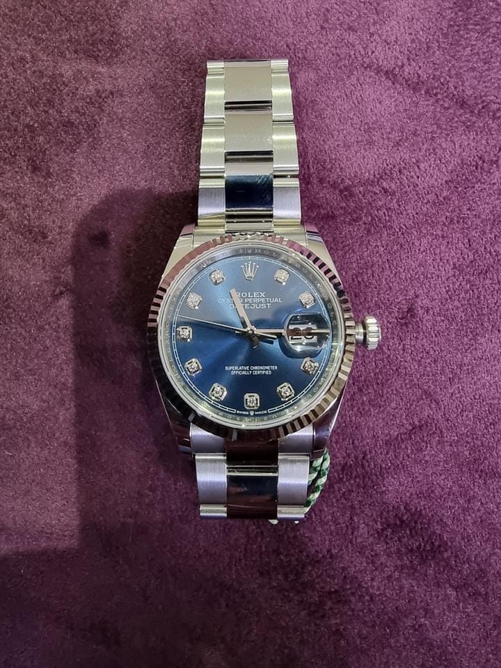 Rolex | Datejust | 126234-0038 | Steel | 36 mm | Steel | Blue | Automatic
