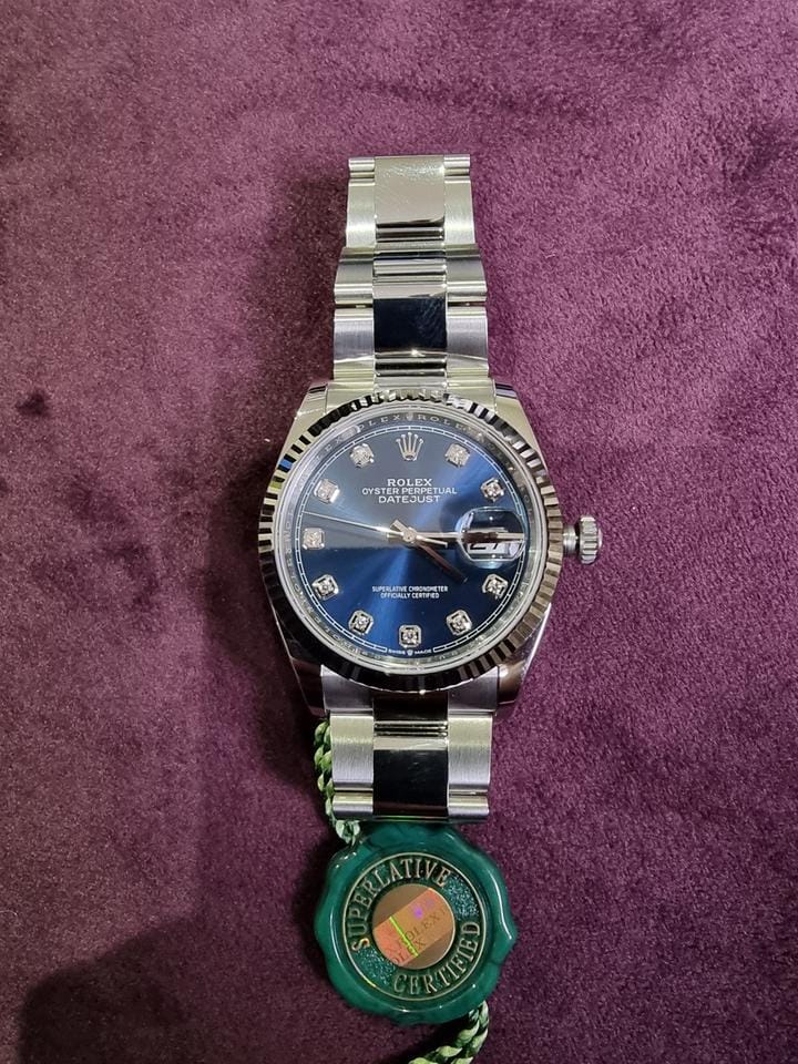 Rolex | Datejust | 126234-0038 | Steel | 36 mm | Steel | Blue | Automatic