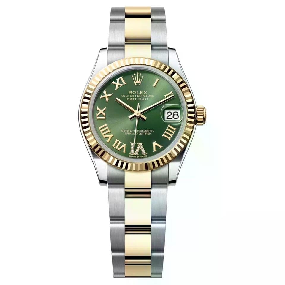 Rolex | Datejust | 278273-0015 | 31 mm | Gold/Steel | Green