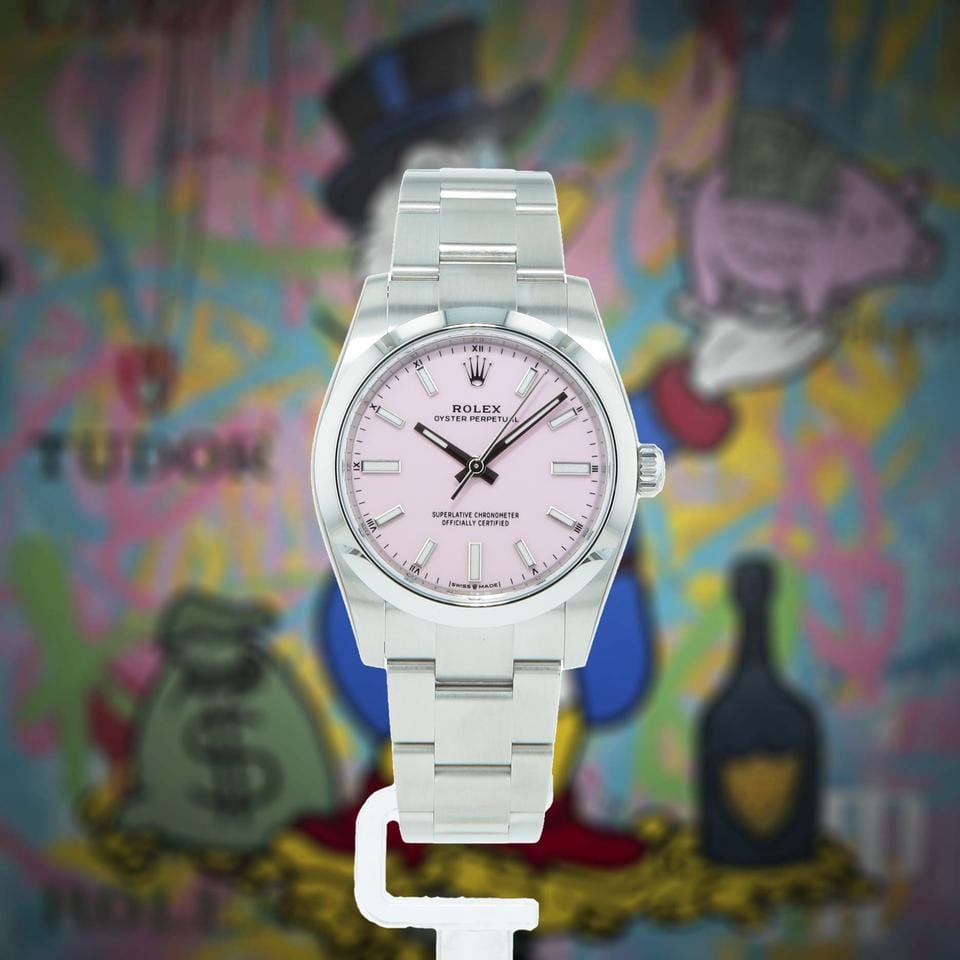 Rolex | Oyster Perpetual | 124200 | Steel | 34 mm | Steel | Pink | Automatic