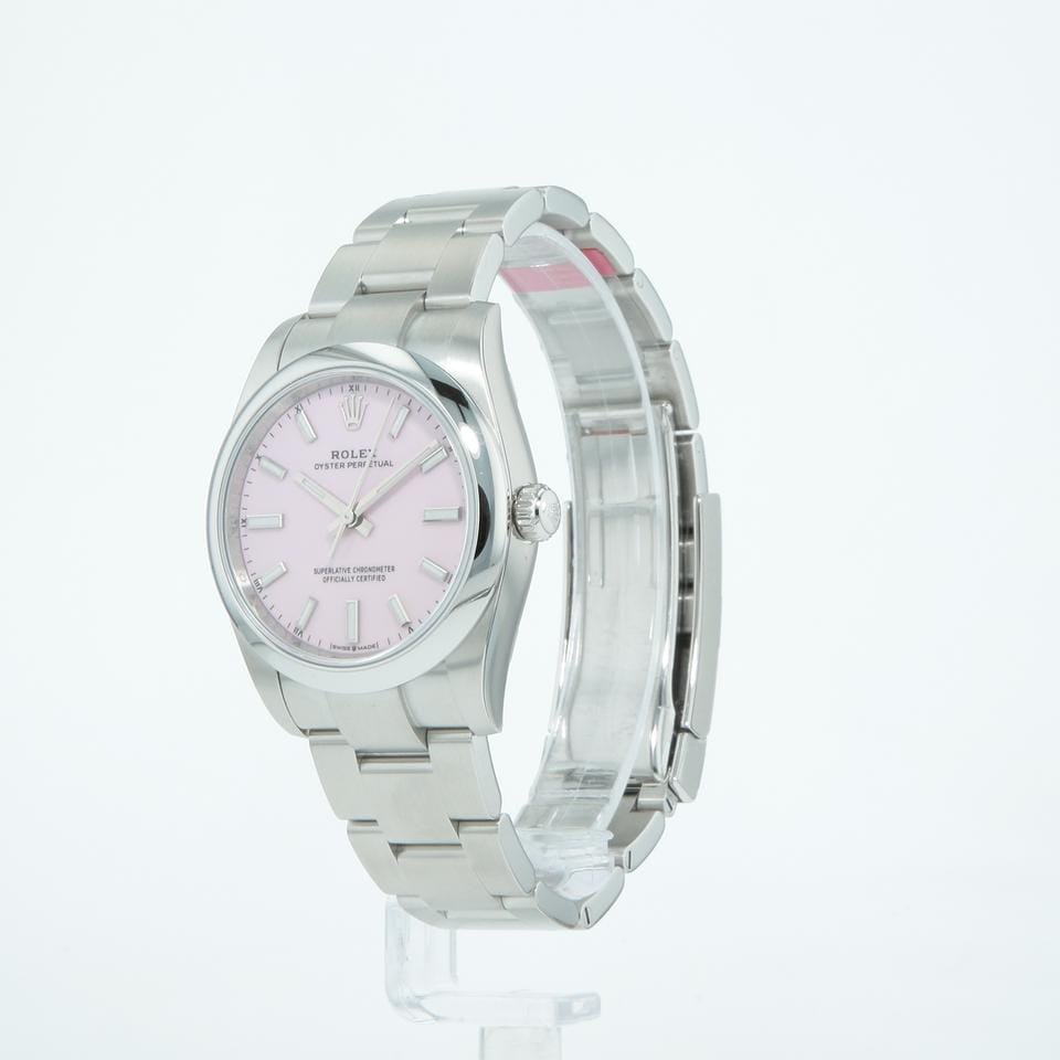 Rolex | Oyster Perpetual | 124200 | Steel | 34 mm | Steel | Pink | Automatic
