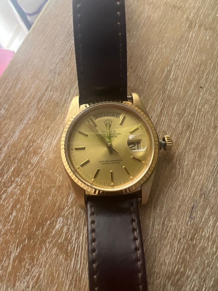 Rolex | Datejust | 116333 | Yellow gold | 38 mm | Leather | Gold | Automatic