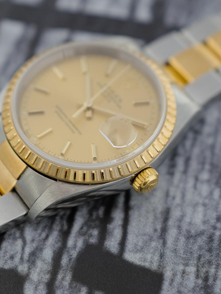 Rolex | Oyster Perpetual | 15233 | Gold/Steel | 34 mm | Gold/Steel | Champagne | Automatic