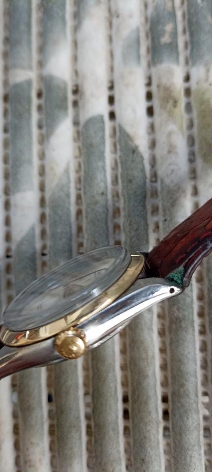 Rolex | Oyster Perpetual | 1003 | Gold/Steel | 34 mm | Leather | Mother of pearl | Automatic