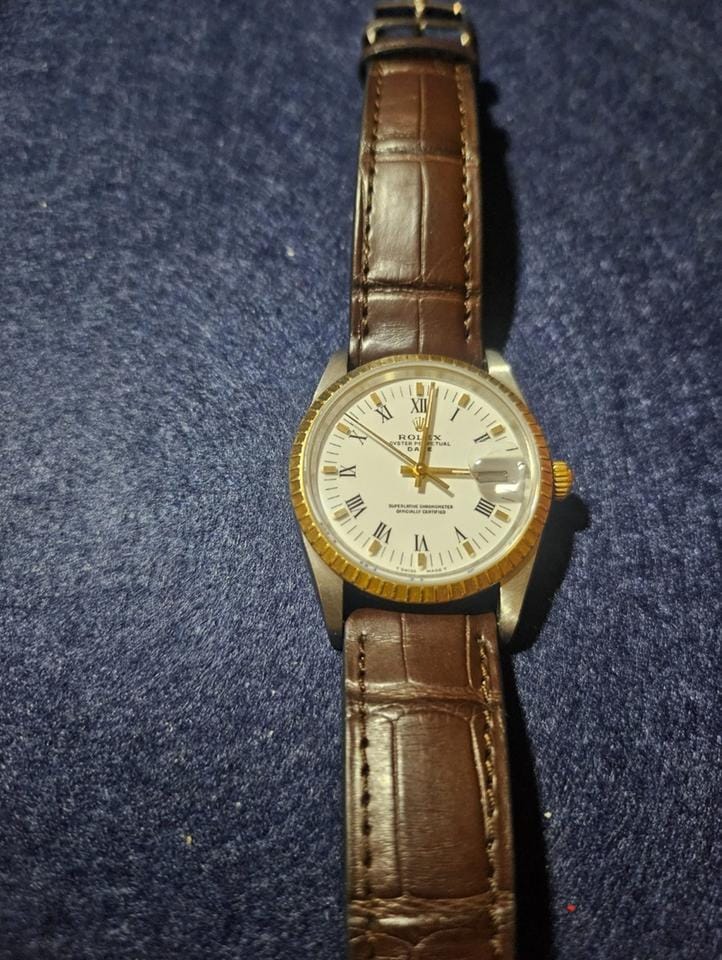 Rolex | Oyster Perpetual | 15233 | Steel | 34 mm | Leather | Automatic