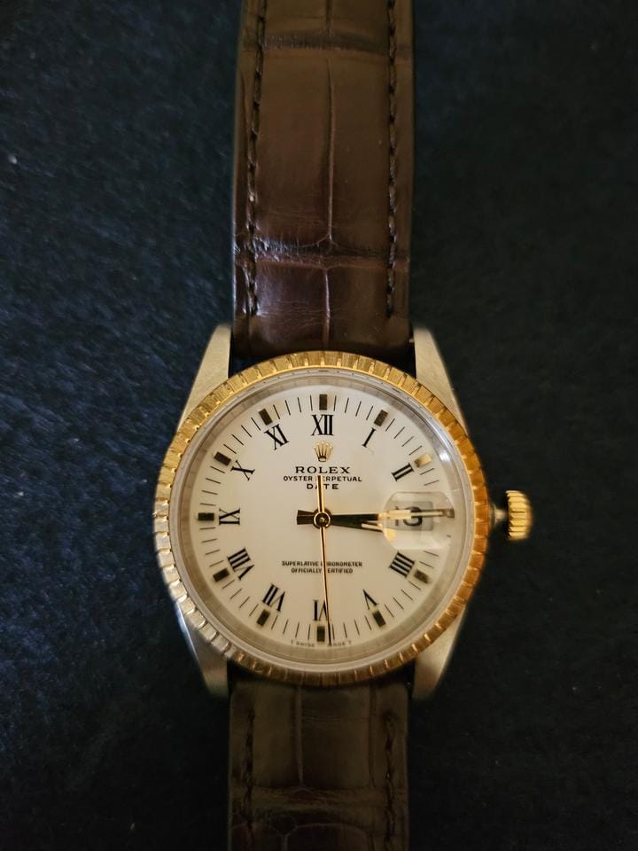 Rolex | Oyster Perpetual | 15233 | Steel | 34 mm | Leather | Automatic