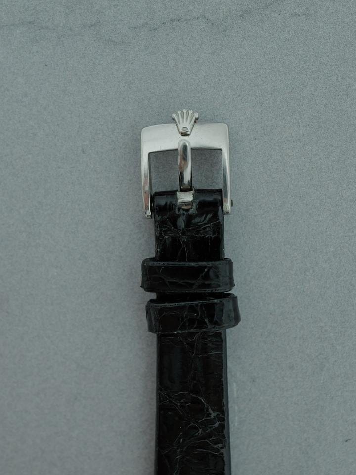 Rolex | Cellini | 3768 | White gold | 32 mm | Leather | Silver | Manual winding