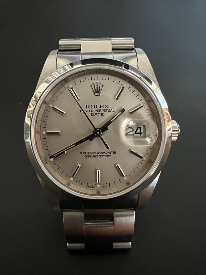 Rolex | Oyster Perpetual | 1500 | Steel | 34 mm | Steel | Silver | Automatic