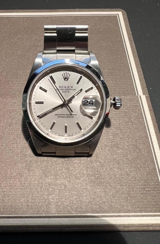Rolex | Oyster Perpetual | 1500 | Steel | 34 mm | Steel | Silver | Automatic