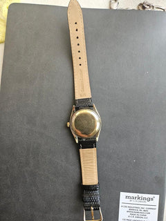 Rolex | Oyster Perpetual | 6565 | Yellow gold | 34 mm | Leather | Champagne | Automatic
