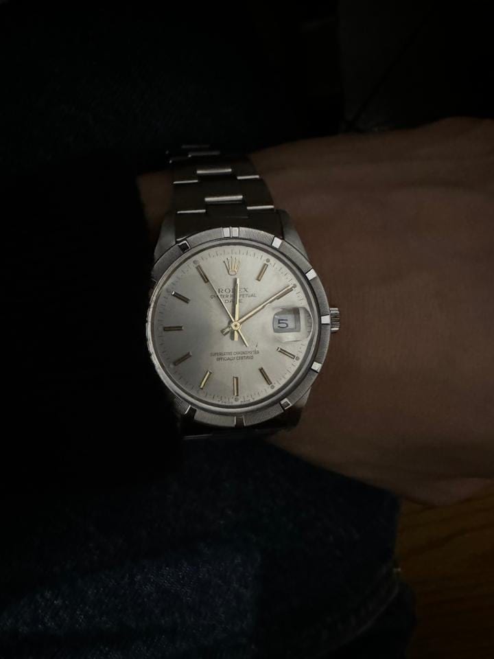 Rolex | Oyster Perpetual | 15210 | Steel | 34 mm | Steel | Champagne | Automatic