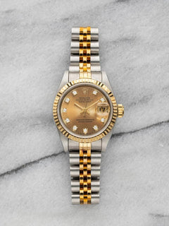 Rolex Lady-Datejust1993 Lady-Datejust 69173 Two-Tone Patina Diamond Dial Automatic 26mm