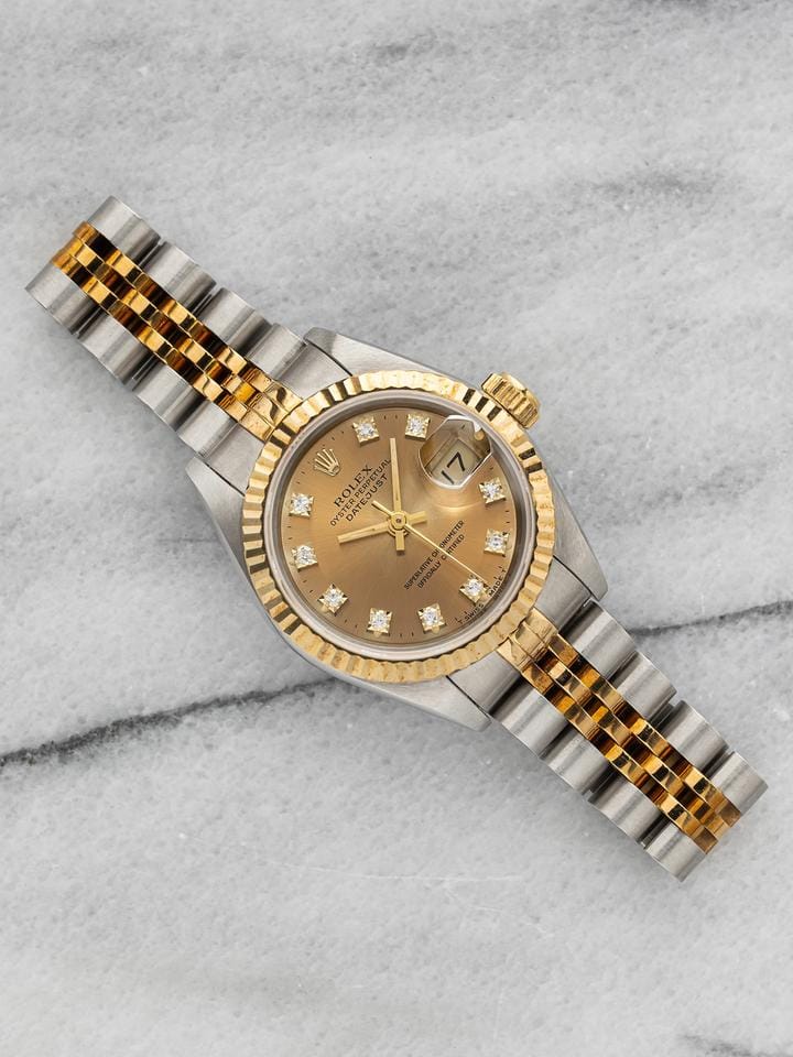 Rolex Lady-Datejust1993 Lady-Datejust 69173 Two-Tone Patina Diamond Dial Automatic 26mm
