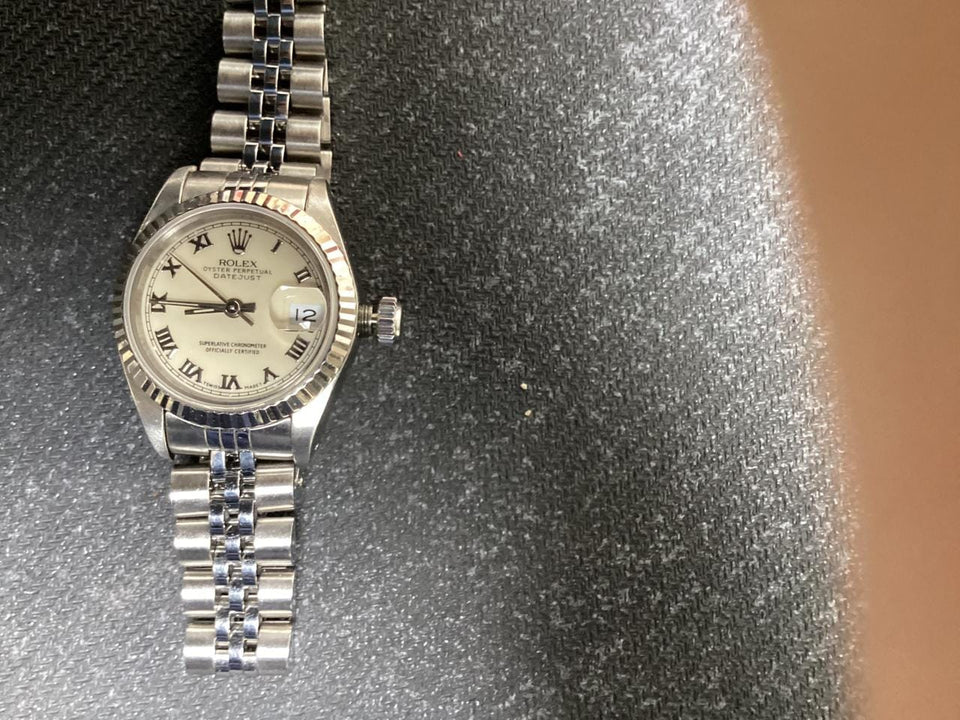Rolex | Datejust | 69174 | White gold and steel | 26 mm | Steel | White | Automatic