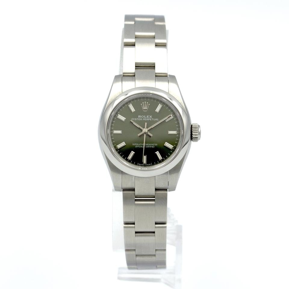 Rolex | Oyster Perpetual | 176200 | Steel | 26 x 29 mm | Steel | Green | Automatic