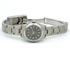 Rolex | Oyster Perpetual | 176200 | Steel | 26 x 29 mm | Steel | Green | Automatic