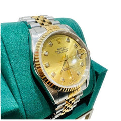 Rolex | Datejust | 16233 | Gold/Steel | 36 mm | Yellow gold | Champagne | Automatic
