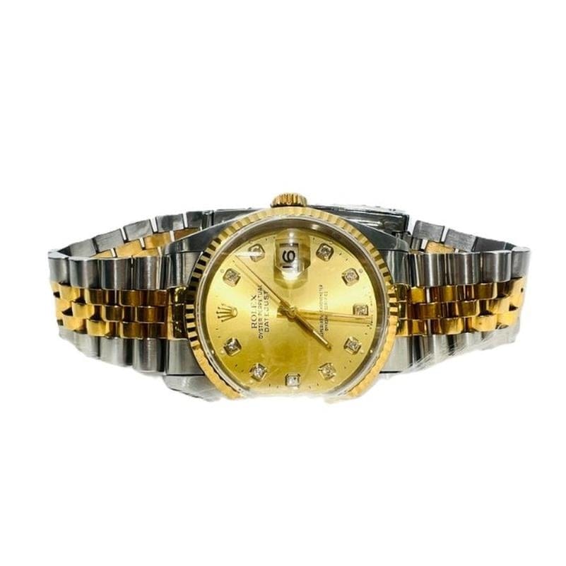 Rolex | Datejust | 16233 | Gold/Steel | 36 mm | Yellow gold | Champagne | Automatic