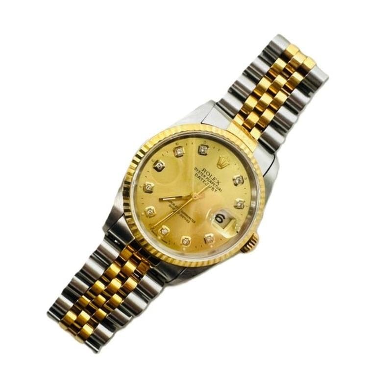 Rolex | Datejust | 16233 | Gold/Steel | 36 mm | Yellow gold | Champagne | Automatic