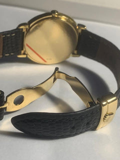 Rolex | Cellini | 6622 | Yellow gold | 33 mm | Leather | Black | Quartz