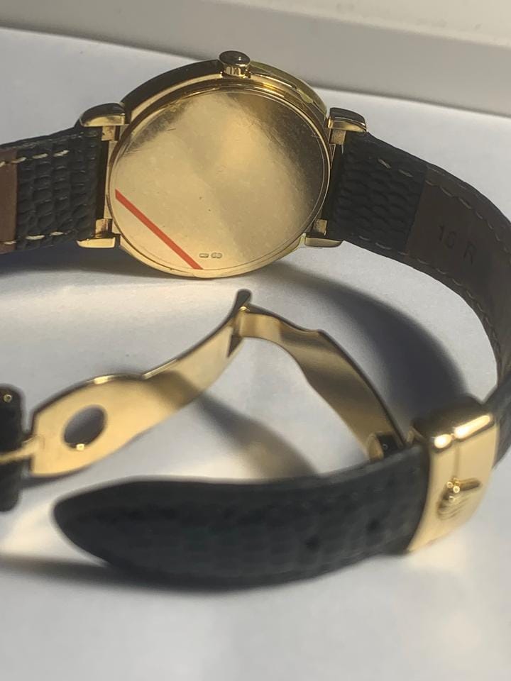 Rolex | Cellini | 6622 | Yellow gold | 33 mm | Leather | Black | Quartz