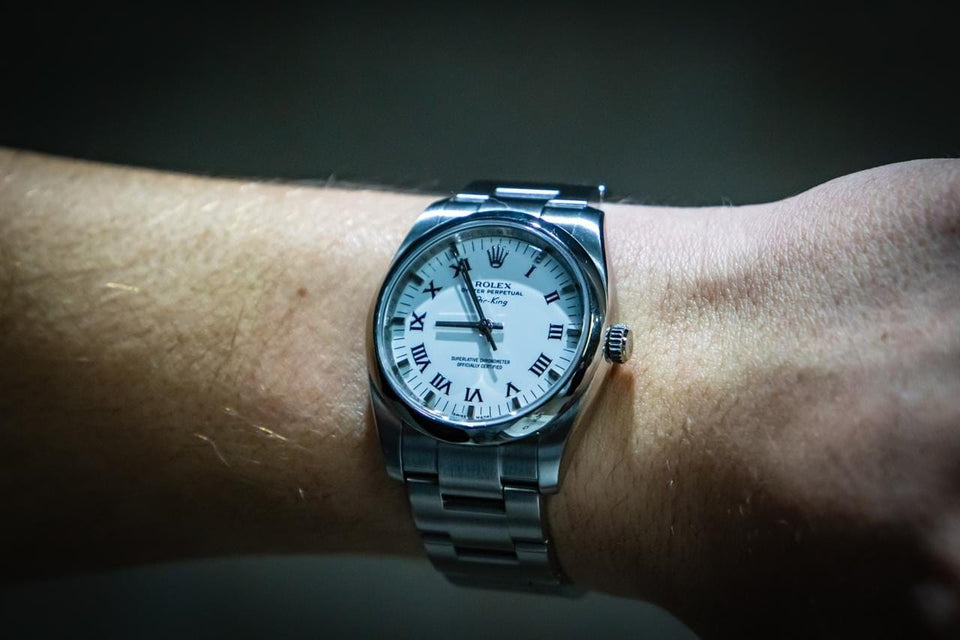 Rolex | Air King | 114200 | Steel | 34 mm | Steel | White | Automatic
