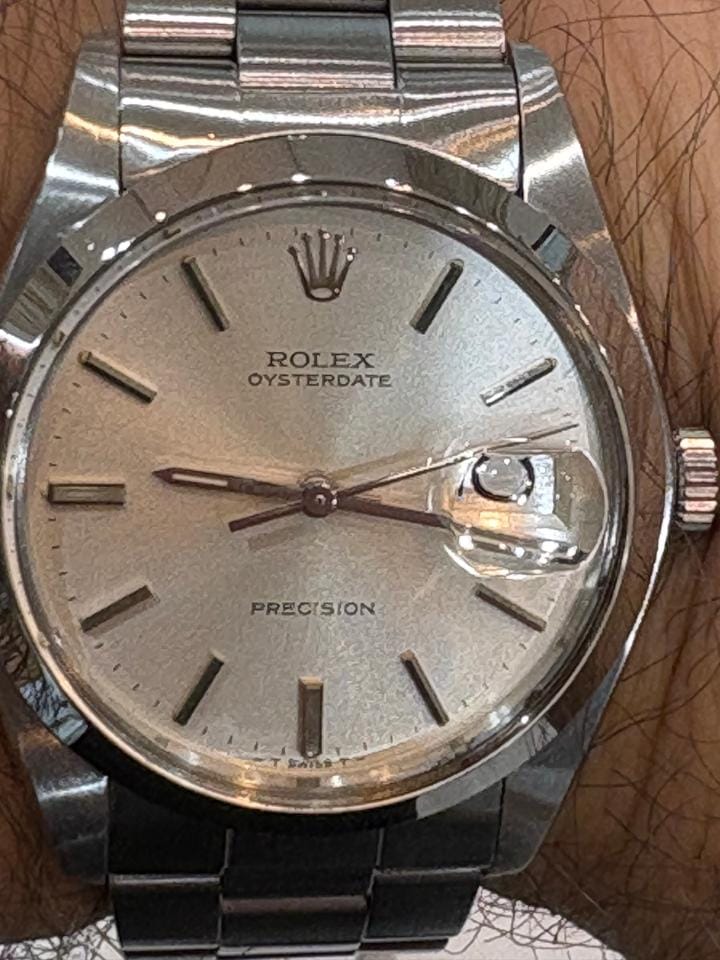 Rolex | Oysterdate Precision | 6694 | Steel | 34 x 36 mm | Steel | Silver | Manual winding