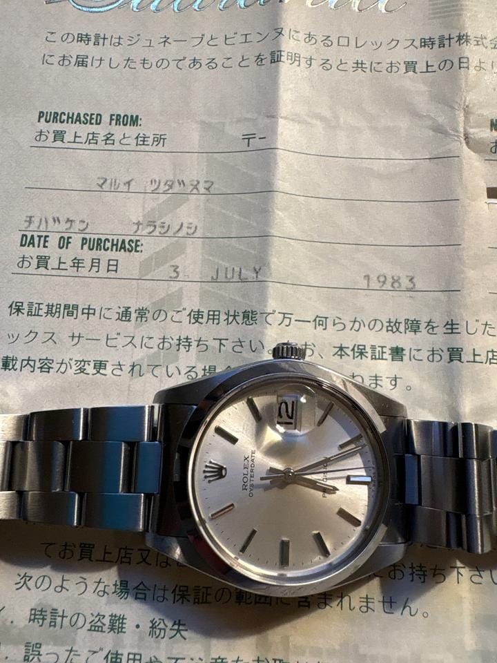 Rolex | Oysterdate Precision | 6694 | Steel | 34 x 36 mm | Steel | Silver | Manual winding