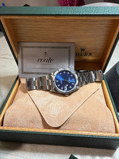 Rolex | Oyster Perpetual | 15210 | Steel | 34 mm | Steel | Blue | Automatic