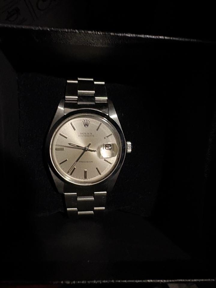 Rolex | Oysterdate Precision | 6694 | Steel | 34 x 40 mm | Steel | Silver (solid) | Manual winding