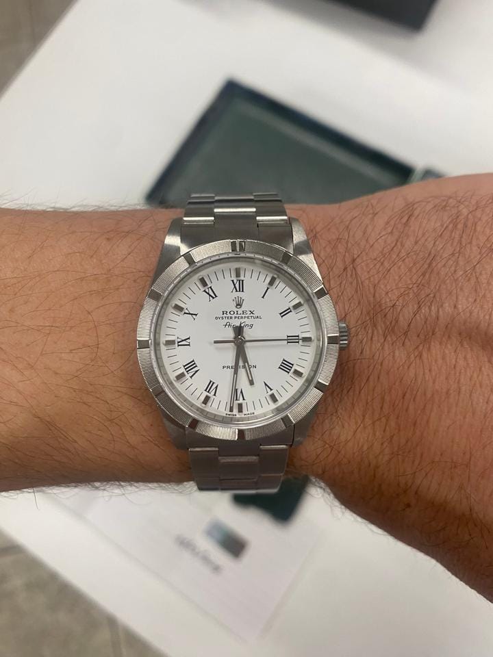 Rolex | Air King | 14010M | Steel | 34 x 43 mm | Steel | White | Automatic