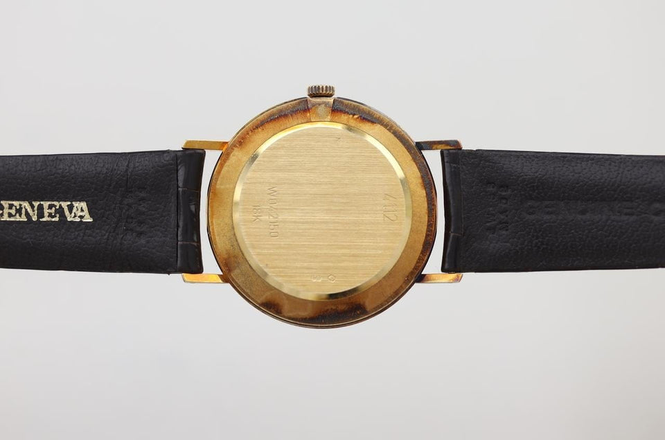 Rolex | Cellini | 4112/8 | Yellow gold | 32 mm | Leather | Gold | Manual winding