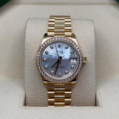 Rolex | Datejust | 278288RBR | Yellow gold | 31 mm | Yellow gold | Mother of pearl | Automatic