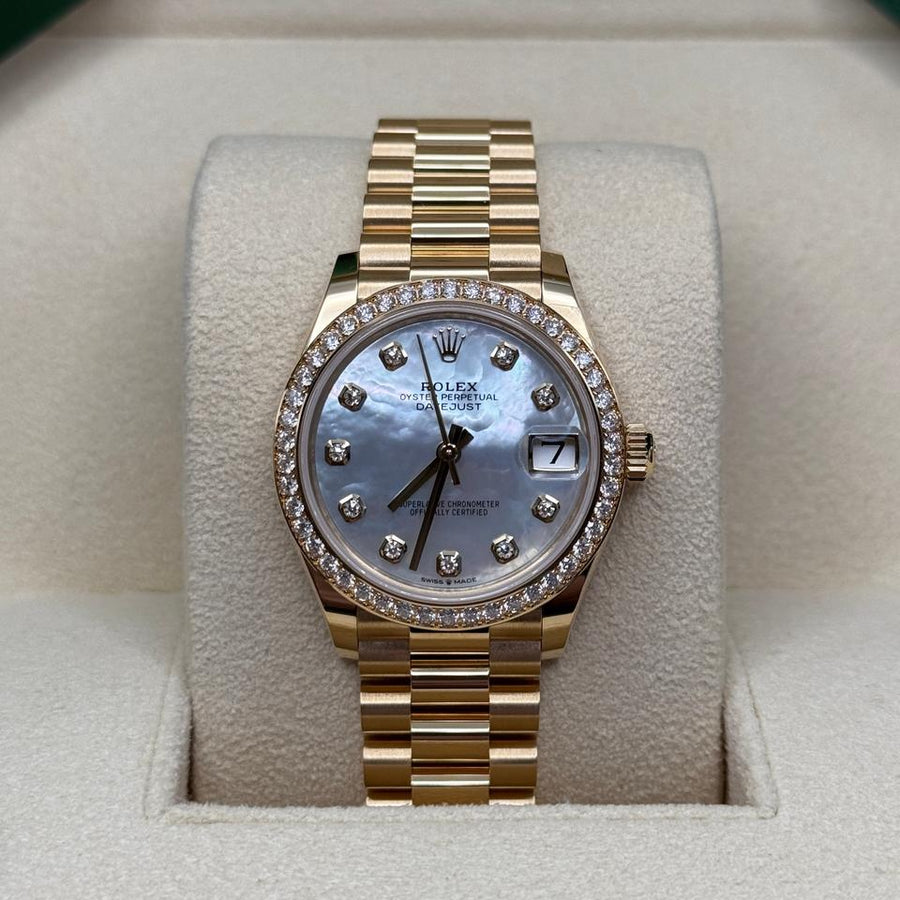 Rolex | Datejust | 278288RBR | Yellow gold | 31 mm | Yellow gold | Mother of pearl | Automatic