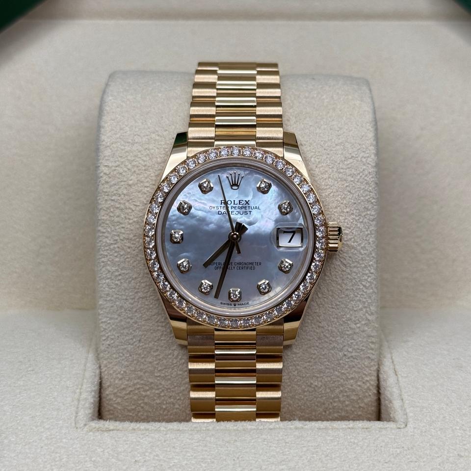 Rolex | Datejust | 278288RBR | Yellow gold | 31 mm | Yellow gold | Mother of pearl | Automatic