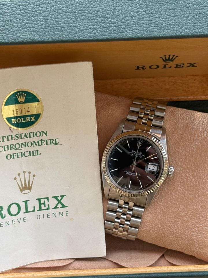 Rolex | Datejust | 16014 | Steel | 36 mm | Steel | Black | Automatic