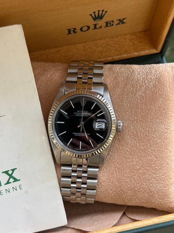 Rolex | Datejust | 16014 | Steel | 36 mm | Steel | Black | Automatic