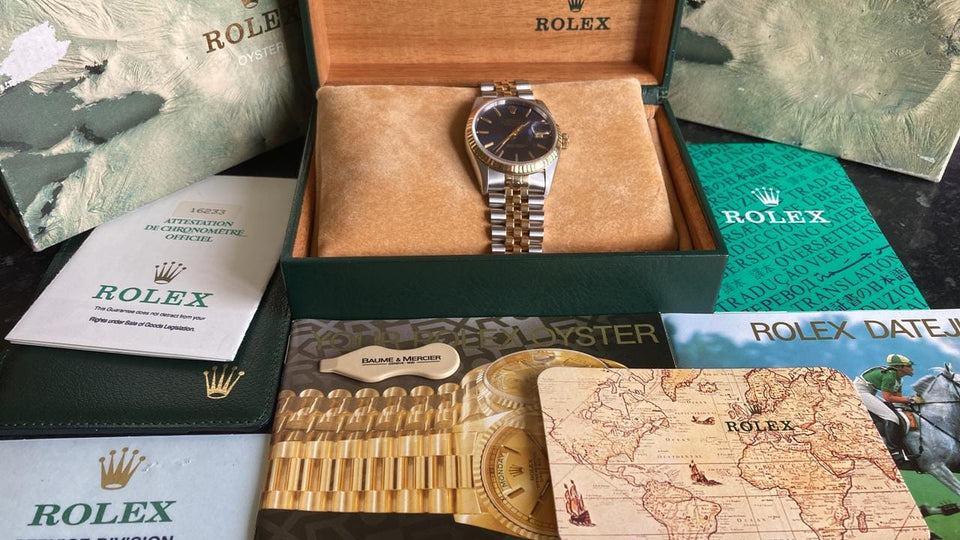 Rolex | Datejust | 16233 | Gold/Steel | 36 mm | Gold/Steel | Purple | Automatic