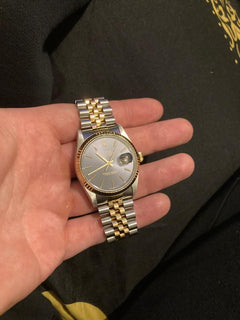 Rolex | Datejust | 16233 | Gold/Steel | 36 mm | Gold/Steel | Purple | Automatic