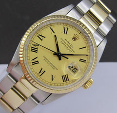 Rolex | Datejust | 16013 | Steel | 36 x 44 mm | Gold/Steel | Gold | Automatic