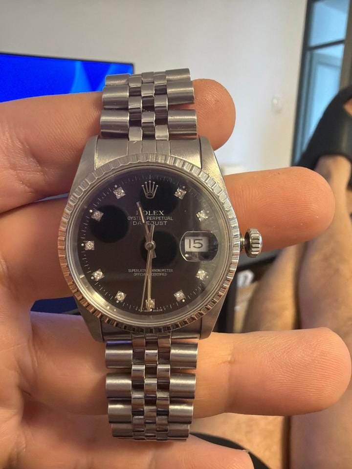 Rolex | Datejust | 16220 | Steel | 36 mm | Steel | Black | Automatic