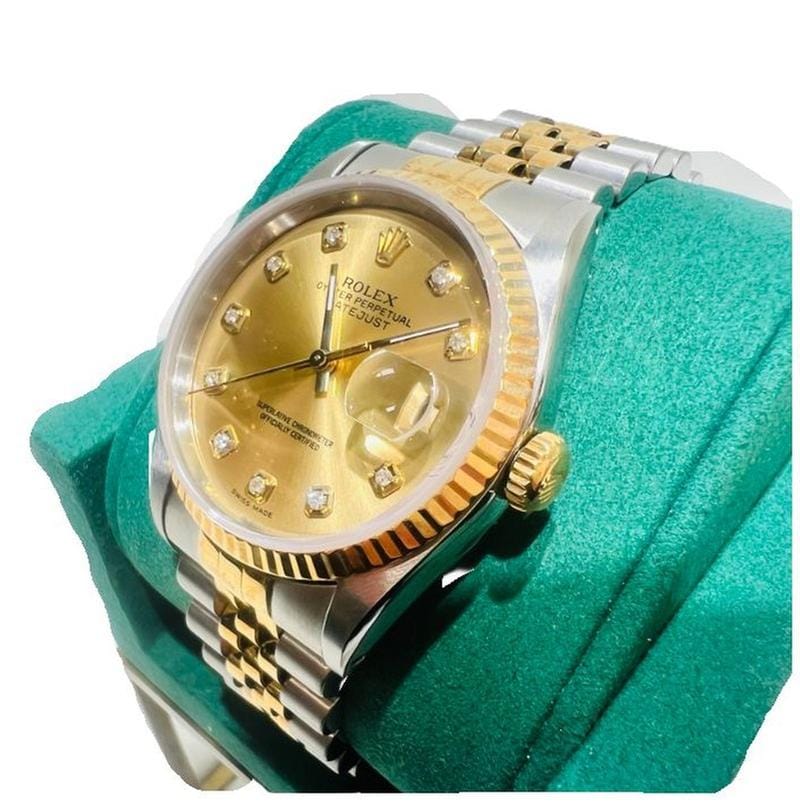 Rolex | Datejust | 16233 | Gold/Steel | 36 mm | Champagne | Automatic